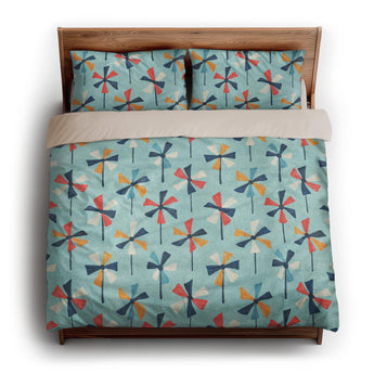 Breezy Pinwheels king - microfiber - Natural Backing