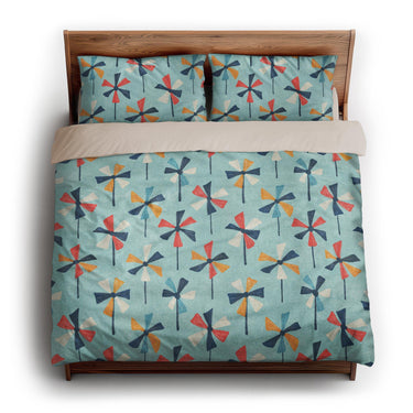 Breezy Pinwheels king - microfiber - Natural Backing