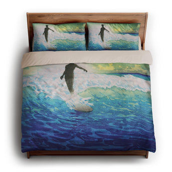 Hawaii Surfer by Charles Bartlett king - microfiber - Natural Backing