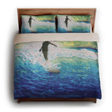 Hawaii Surfer by Charles Bartlett king - microfiber - Natural Backing