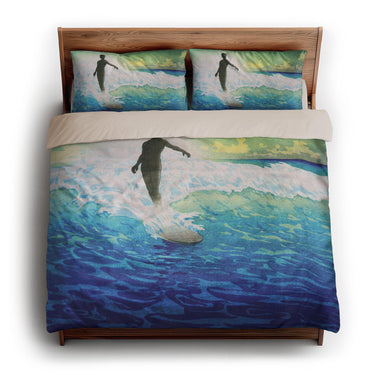 Hawaii Surfer by Charles Bartlett king - microfiber - Natural Backing