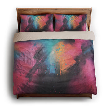 Ashley Multicolor king - microfiber - Natural Backing