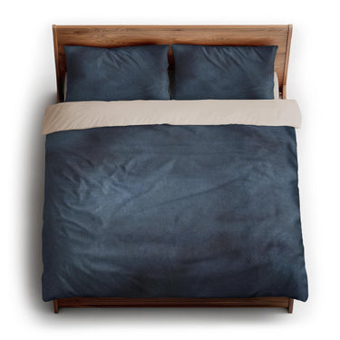Andromeda Watercolor Navy king - microfiber - Natural Backing