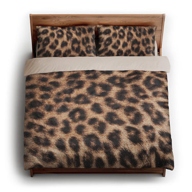 Cheetah Hide Print king - microfiber - Natural Backing