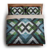 Sonora Blue & Green king - microfiber - Natural Backing