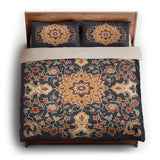 Baldwin Navy & Red king - microfiber - Natural Backing