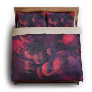 Bodolo Purple & Magenta king - microfiber - Natural Backing