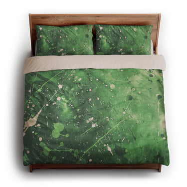 Sylvie Green king - microfiber - Natural Backing