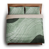 Elowin Green king - microfiber - Natural Backing