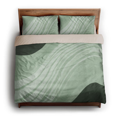 Elowin Green king - microfiber - Natural Backing