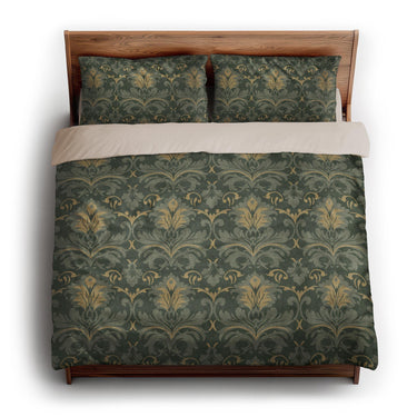 Agnes Deep Olive king - microfiber - Natural Backing