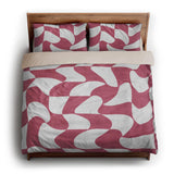 Twyla Checkered Fuchsia king - microfiber - Natural Backing