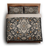 Annette Vintage Black & Yellow king - microfiber - Natural Backing