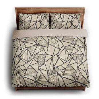 Harlan Ivory & Black king - microfiber - Natural Backing