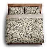 Harlan Ivory & Black king - microfiber - Natural Backing