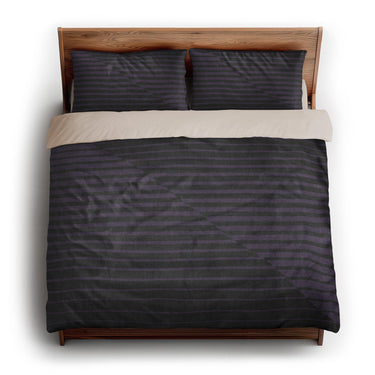 Euclid Black & Purple king - microfiber - Natural Backing