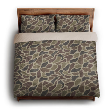 Duck Camo Brown king - microfiber - Natural Backing