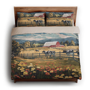 Vermont Spring Farmlife king - microfiber - Natural Backing