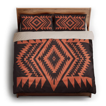 Reyno Orange & Maroon king - microfiber - Natural Backing