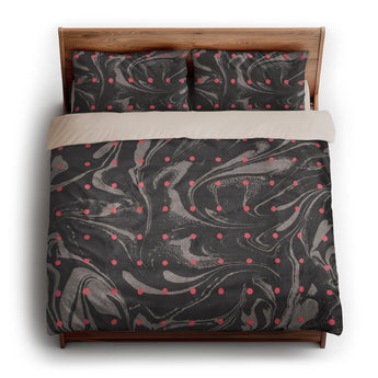 Acid Burn Greige & Infrared king - microfiber - Natural Backing