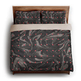 Acid Burn Greige & Infrared king - microfiber - Natural Backing