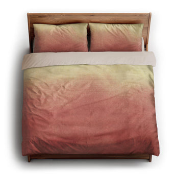 Kieran Watercolor Peach Ombre king - microfiber - Natural Backing