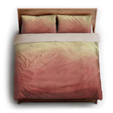 Kieran Watercolor Peach Ombre king - microfiber - Natural Backing