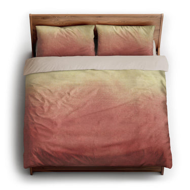 Kieran Watercolor Peach Ombre king - microfiber - Natural Backing