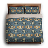 Musical Chimps king - microfiber - Natural Backing