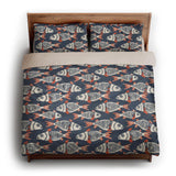 Tribal Fish king - microfiber - Natural Backing