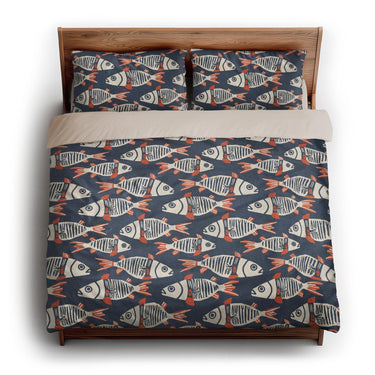 Tribal Fish king - microfiber - Natural Backing