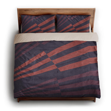 Prisma Purple & Coral king - microfiber - Natural Backing