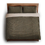 Terlingua Olive & Terracotta king - microfiber - Natural Backing