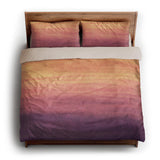 Imogen Watercolor Orange & Purple Ombre king - microfiber - Natural Backing
