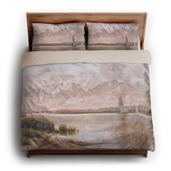 Calm Shores king - microfiber - Natural Backing