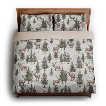 Forest Deer king - microfiber - Natural Backing