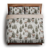 Forest Deer king - microfiber - Natural Backing