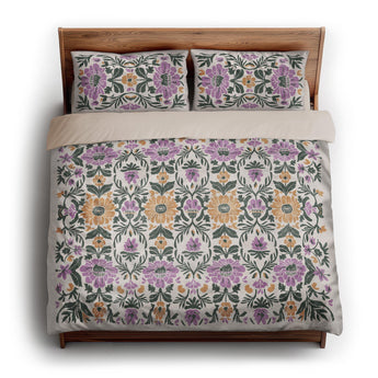 Corriana Green & Purple king - microfiber - Natural Backing