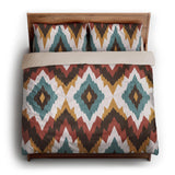Dyani Sky & Umber king - microfiber - Natural Backing