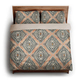 Boden Orange & Blue king - microfiber - Natural Backing