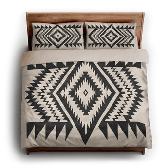 Reyno Black & Ivory king - microfiber - Natural Backing