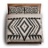 Reyno Black & Ivory king - microfiber - Natural Backing