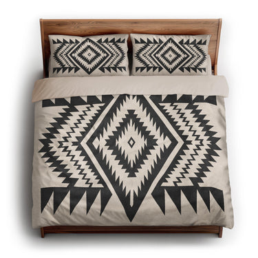 Reyno Black & Ivory king - microfiber - Natural Backing