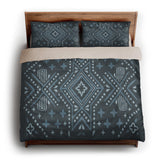 Durand Navy Blue king - microfiber - Natural Backing