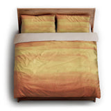 Jacinda Watercolor Fire Orange Ombre king - microfiber - Natural Backing