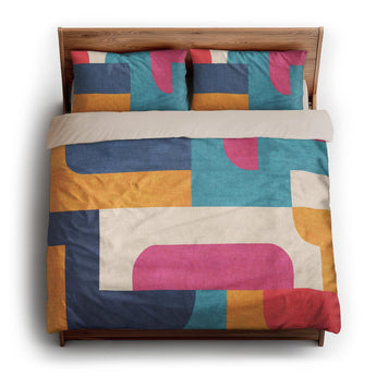 Bruno Multicolor king - microfiber - Natural Backing