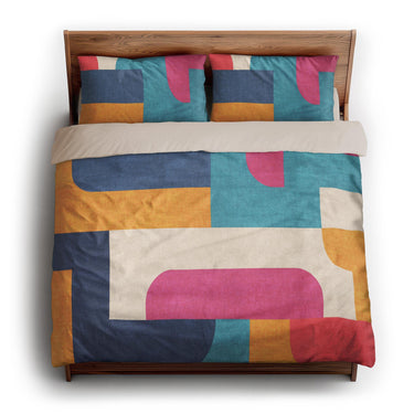 Bruno Multicolor king - microfiber - Natural Backing