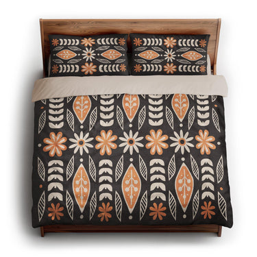 Topanga Black & Yellow king - microfiber - Natural Backing
