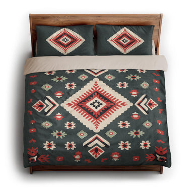 Solano Sage & Terracotta king - microfiber - Natural Backing