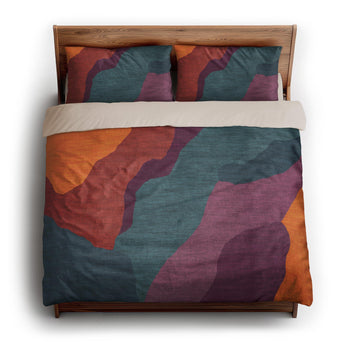 Soraya Multicolor Midtone king - microfiber - Natural Backing